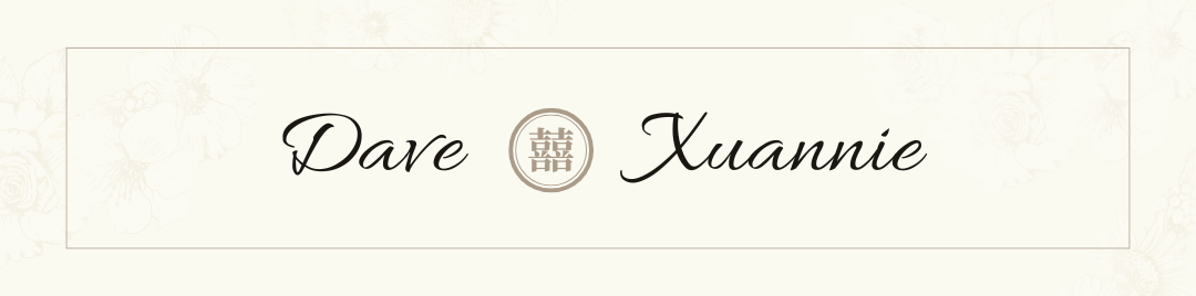 The wedding of Dave & Xuannie